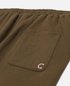 CLOTTEE Script Sweatshorts (Olive)