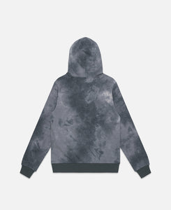CLOTTEE Script Tie Dye Hoodie (Black)