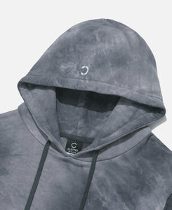 CLOTTEE Script Tie Dye Hoodie (Black)