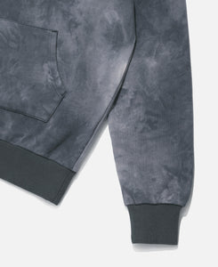 CLOTTEE Script Tie Dye Hoodie (Black)