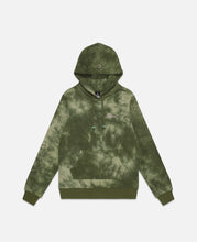 CLOTTEE Script Tie Dye Hoodie (Green)