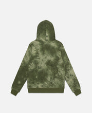 CLOTTEE Script Tie Dye Hoodie (Green)