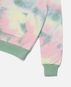 CLOTTEE Script Tie Dye Hoodie (Multi)