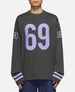 69 Box Logo L/S T-Shirt (Charcoal)