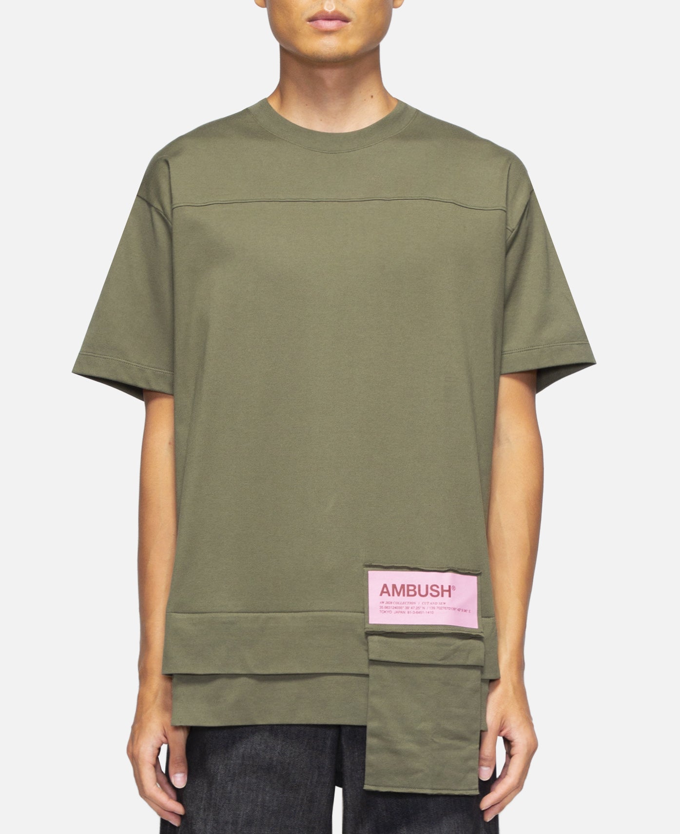 New Waist Pocket T-Shirt (Olive)
