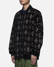 B.B. Jacket - Argyle Emb. Velvet (Black)