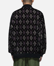 B.B. Jacket - Argyle Emb. Velvet (Black)