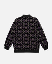 B.B. Jacket - Argyle Emb. Velvet (Black)
