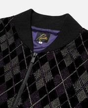 B.B. Jacket - Argyle Emb. Velvet (Black)