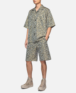 Double Weave Jq. Basketball Shorts (Grey)