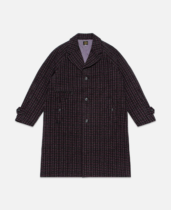 Needles Chester Coat - Wool Jacquard (Purple)