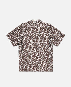 C.O.B. S/S Classic Shirt - Jacquard (Brown)