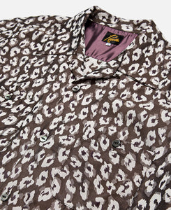 C.O.B. S/S Classic Shirt - Jacquard (Brown)