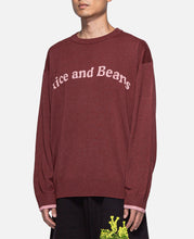 Rice And Beans Knitted Jumper (Burgundy)