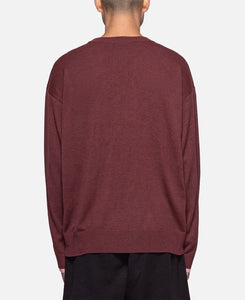 Rice And Beans Knitted Jumper (Burgundy)
