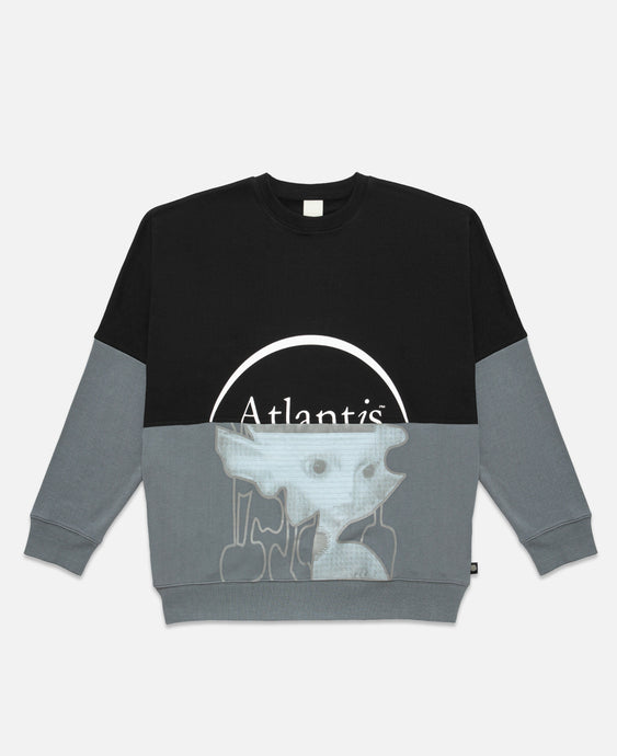 Atlantis Half Half Crew Neck Sweat (Black)