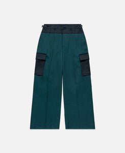 Mix Wide Slacks (Blue)