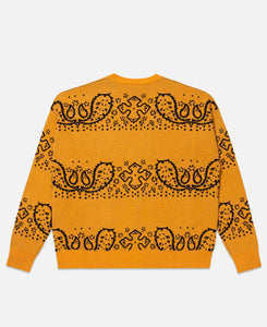 Bandana Knit Cardigan (Yellow)