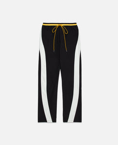 Curve Panel Track Pants (Black)