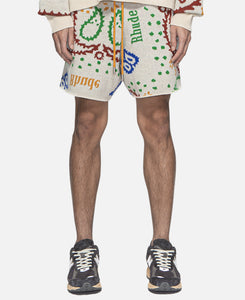 Multi Color Bandana Shorts (Multi)