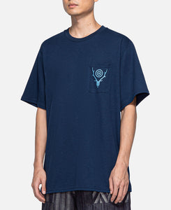 Round Pocket T-shirt (Navy)