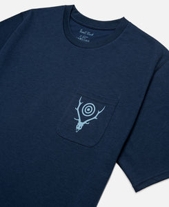 Round Pocket T-shirt (Navy)