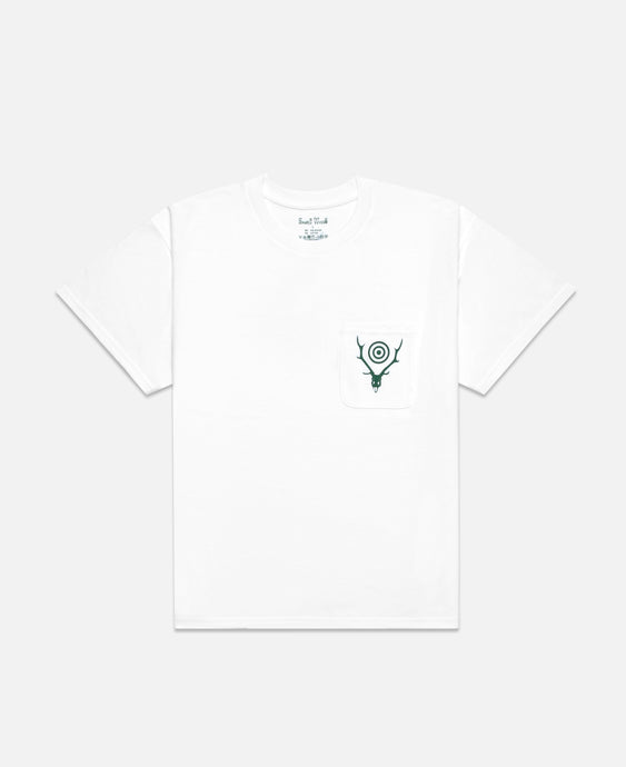 Round Pocket T-shirt (White)