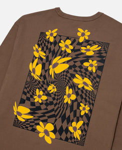P.A.M. Spiral Checker L/S T-Shirt (Brown)