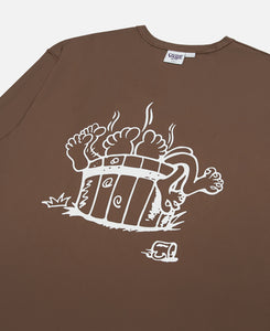 P.A.M. Spiral Checker L/S T-Shirt (Brown)