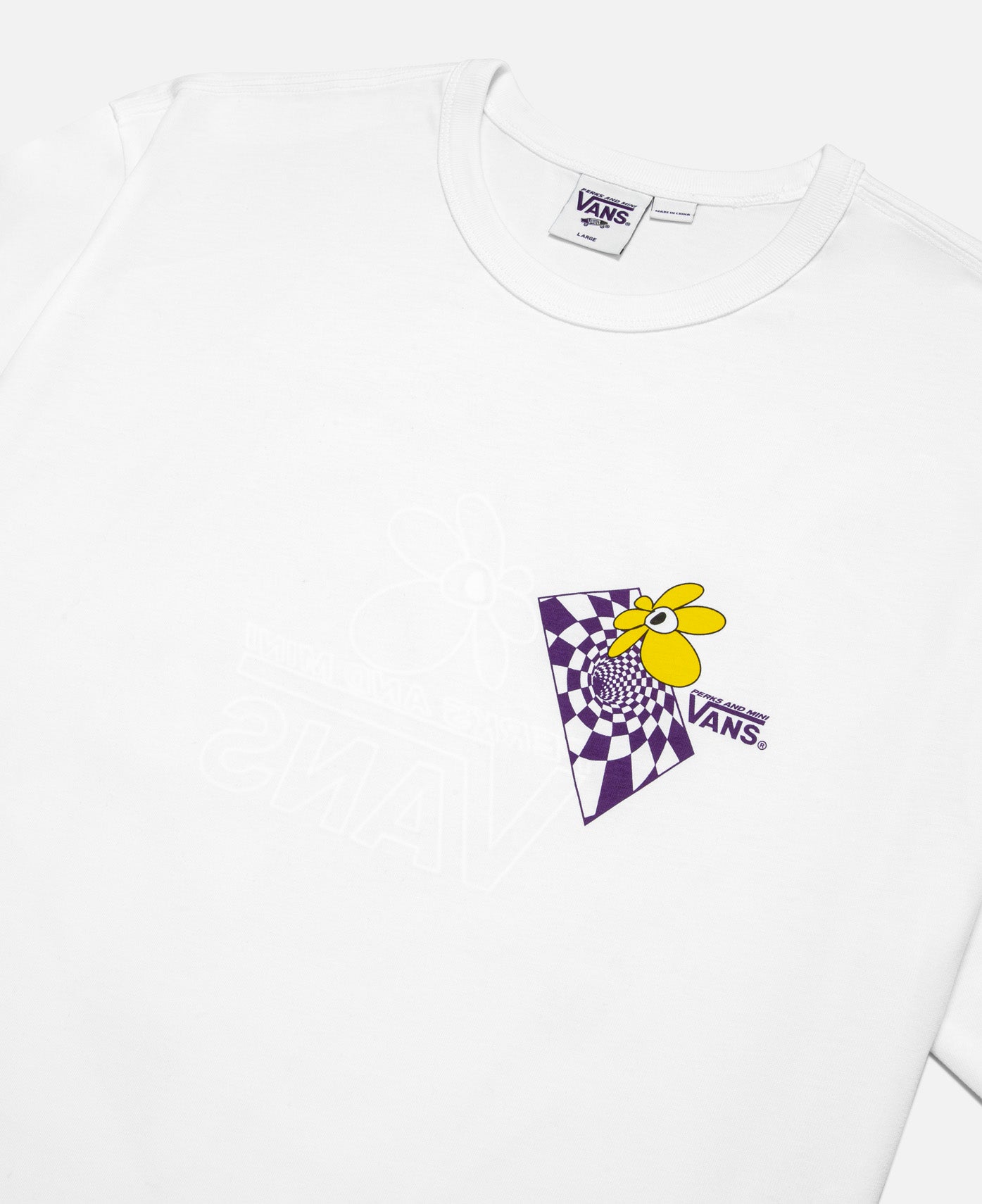 P.A.M. Spiral Checker S/S T-Shirt (White)