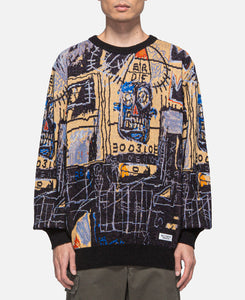 Jean-Michel Basquiat Crew Neck Sweater (Type-1) (Multi)