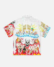 Neck Face Hawaiian Shirt (White)